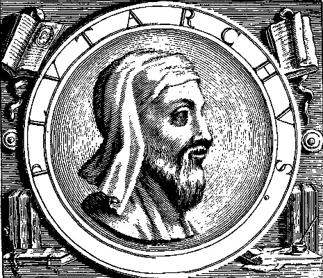 engraving of Plutarch